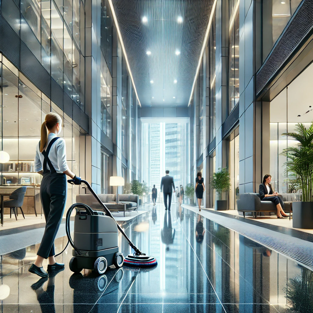 A modern and professional indoor high-traffic area